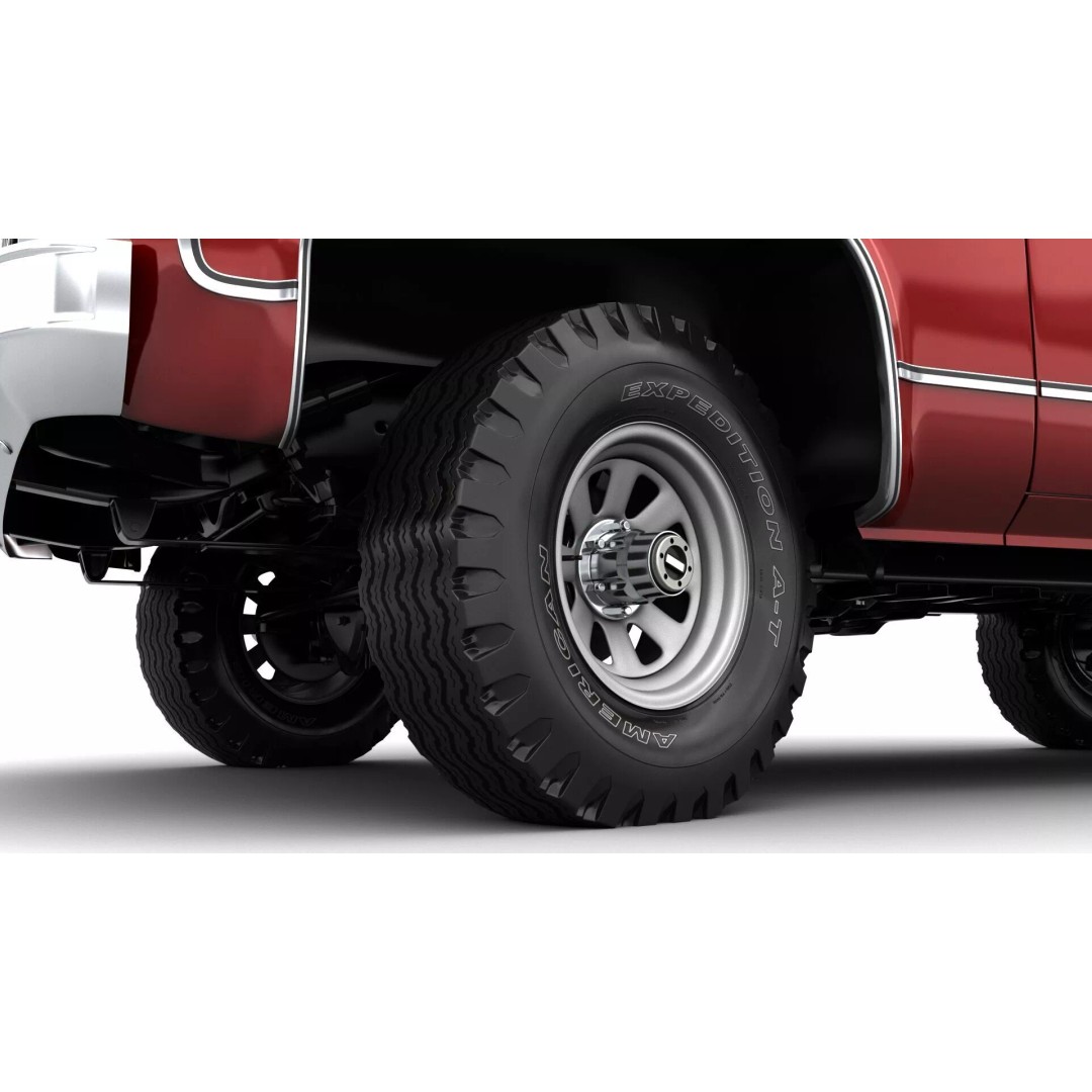 Vintage SUV 3D Model – High Detail 4WD Vehicle, FBX & Blender - View 11