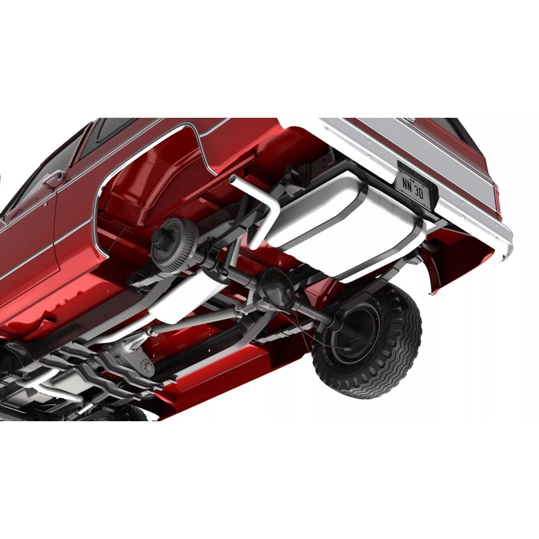 Vintage SUV 3D Model – High Detail 4WD Vehicle, FBX & Blender - View 15