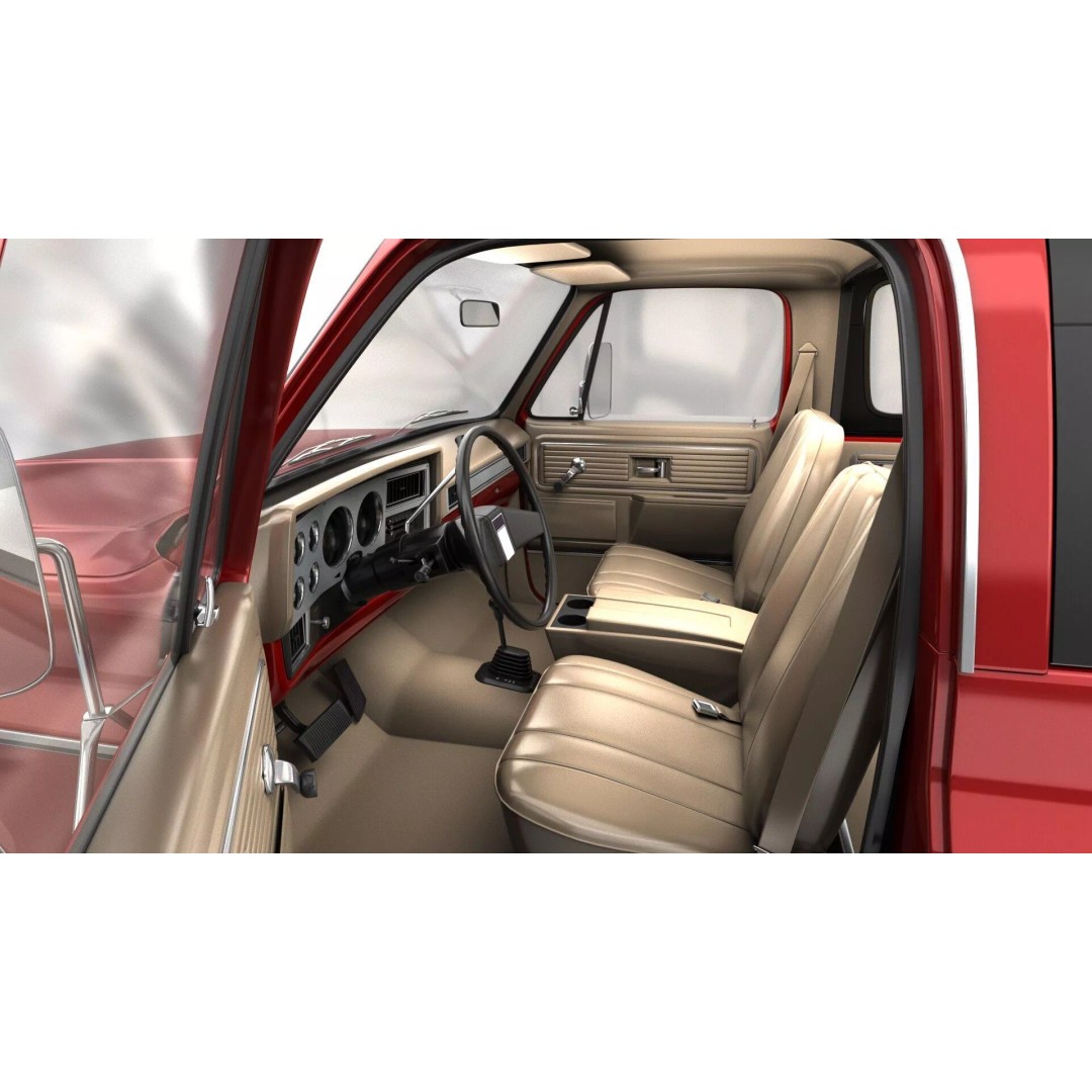 Vintage SUV 3D Model – High Detail 4WD Vehicle, FBX & Blender - View 17