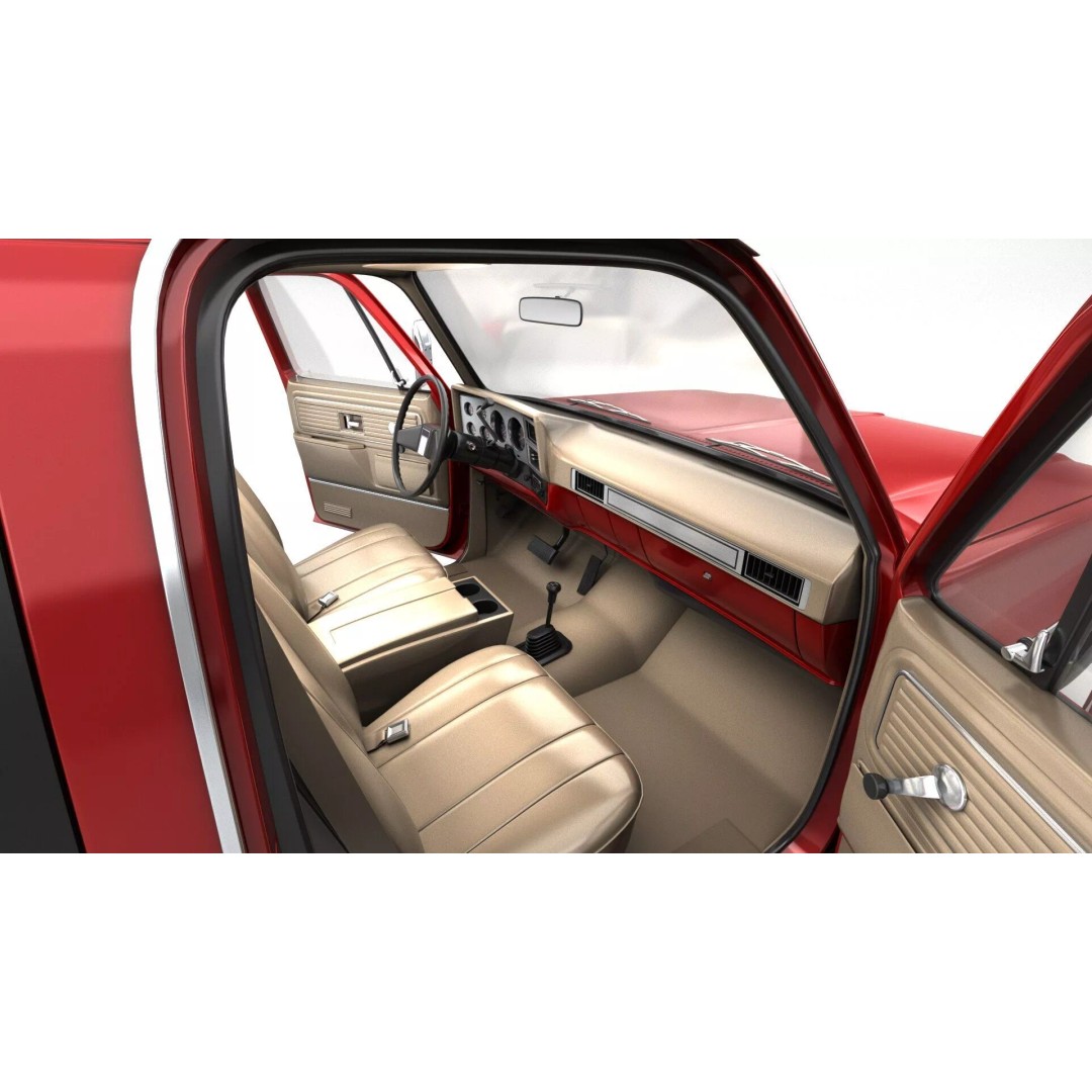 Vintage SUV 3D Model – High Detail 4WD Vehicle, FBX & Blender - View 18