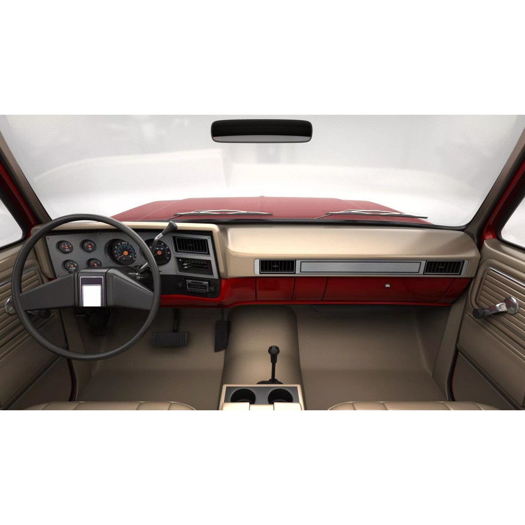 Vintage SUV 3D Model – High Detail 4WD Vehicle, FBX & Blender - View 19