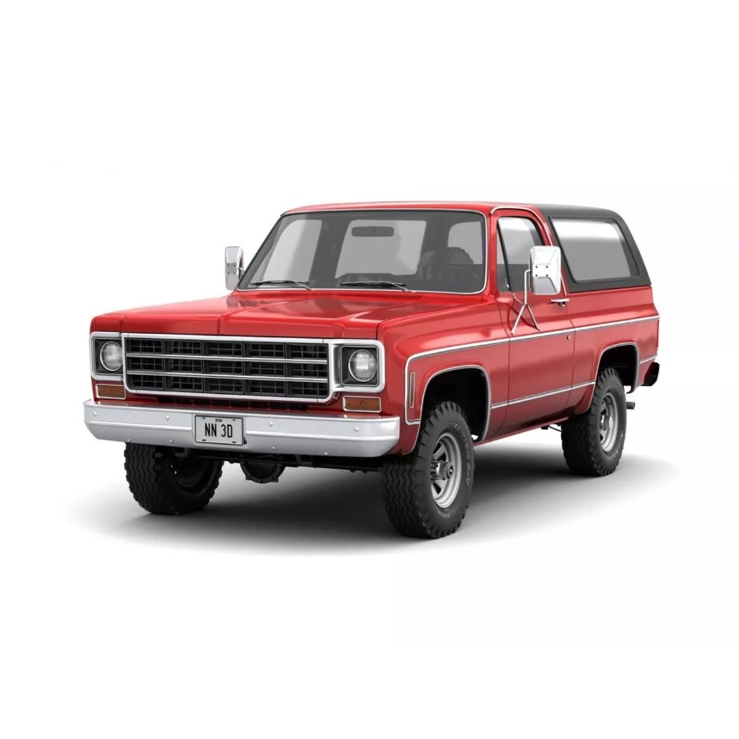 Vintage SUV 3D Model – High Detail 4WD Vehicle, FBX & Blender - View 2