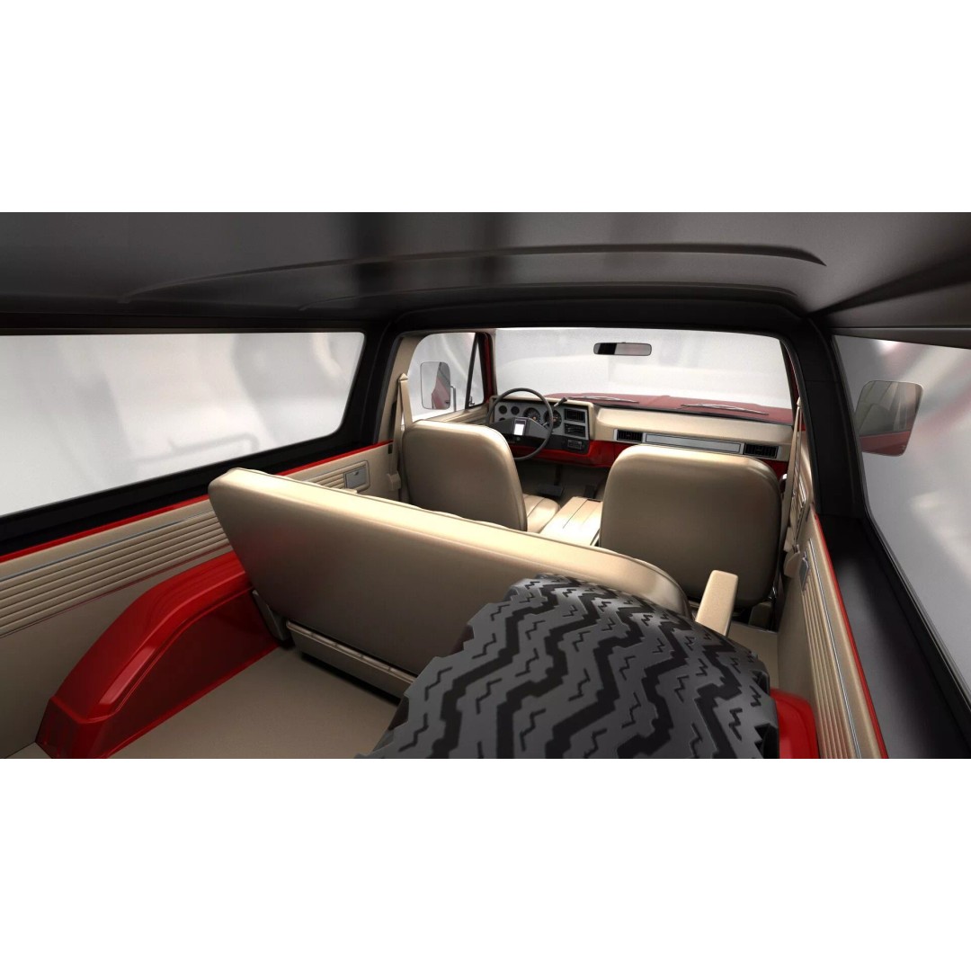 Vintage SUV 3D Model – High Detail 4WD Vehicle, FBX & Blender - View 21