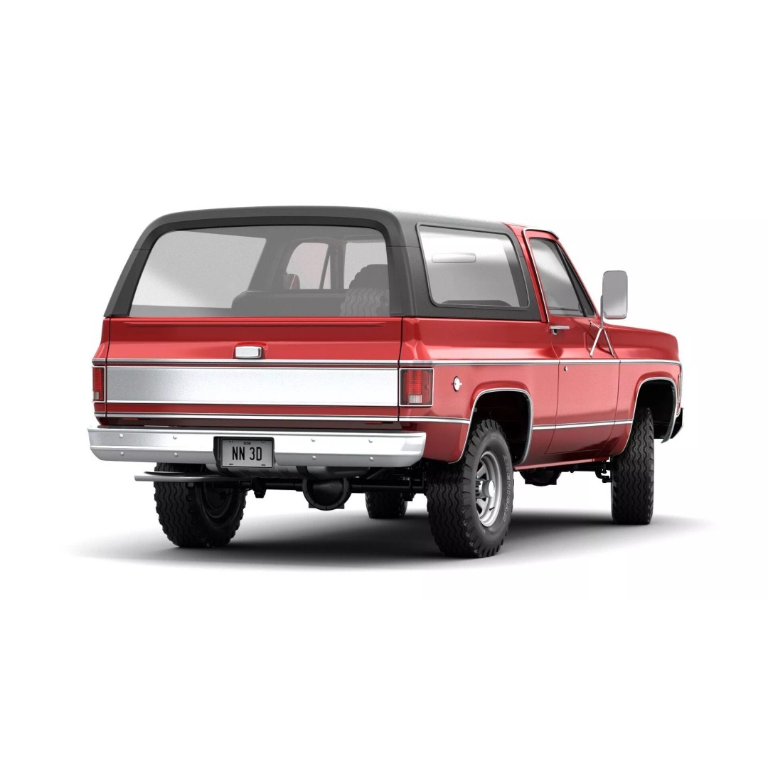 Vintage SUV 3D Model – High Detail 4WD Vehicle, FBX & Blender - View 5