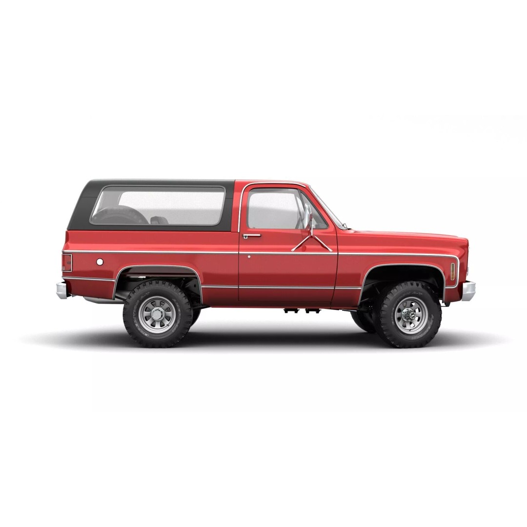Vintage SUV 3D Model – High Detail 4WD Vehicle, FBX & Blender - View 6
