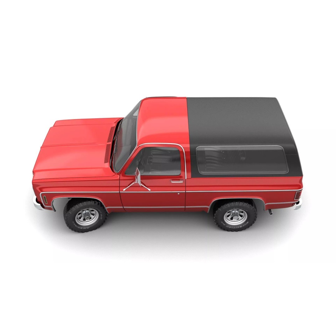 Vintage SUV 3D Model – High Detail 4WD Vehicle, FBX & Blender - View 7