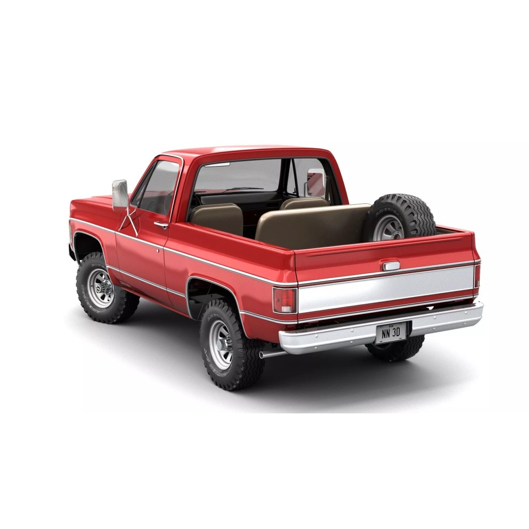 Vintage SUV 3D Model – High Detail 4WD Vehicle, FBX & Blender - View 8