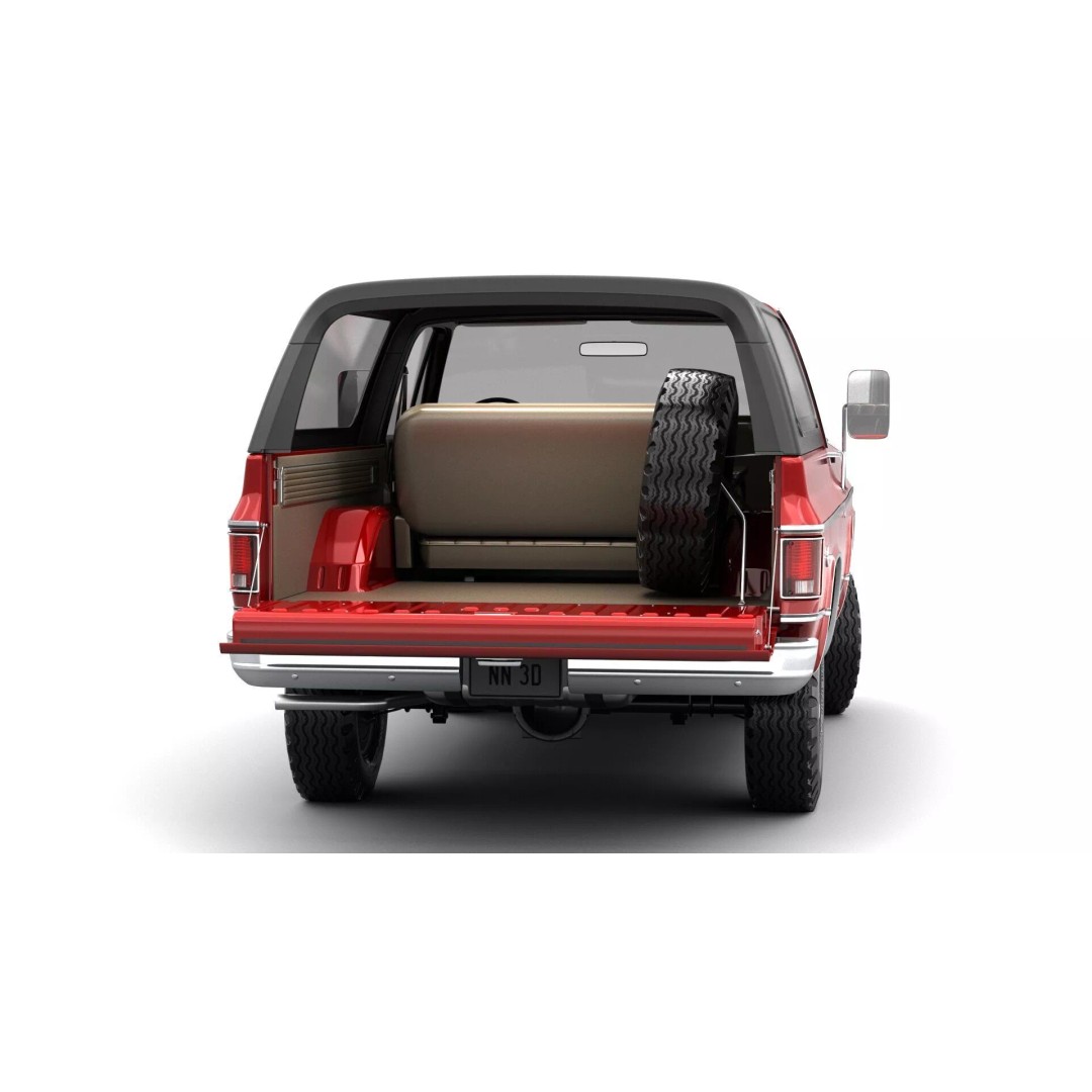 Vintage SUV 3D Model – High Detail 4WD Vehicle, FBX & Blender - View 9