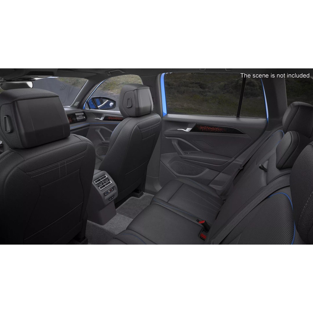 Modern Blue Crossover SUV 3D Model – High Poly PBR Asset, FBX - View 10
