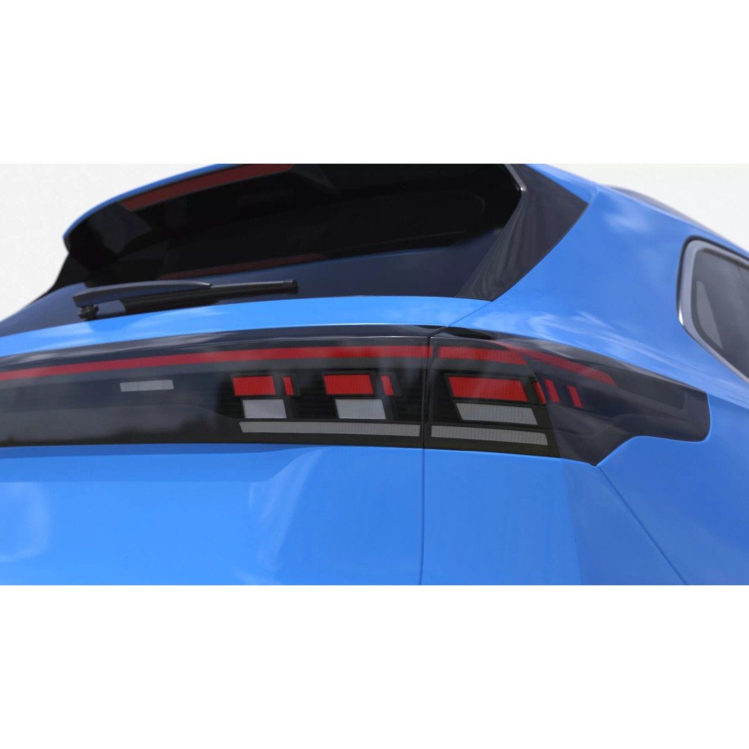 Modern Blue Crossover SUV 3D Model – High Poly PBR Asset, FBX - View 21
