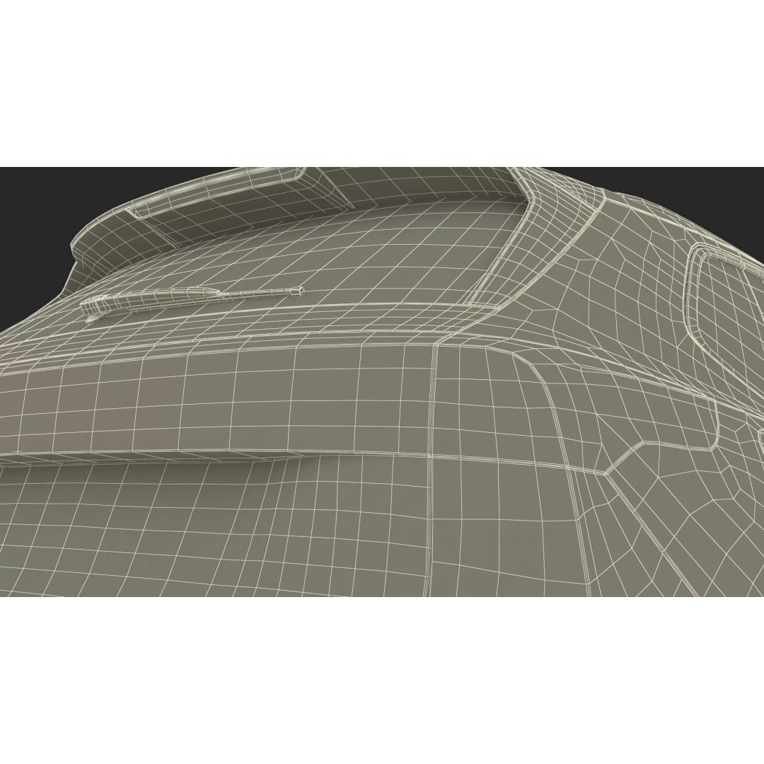 Modern Blue Crossover SUV 3D Model – High Poly PBR Asset, FBX - View 42