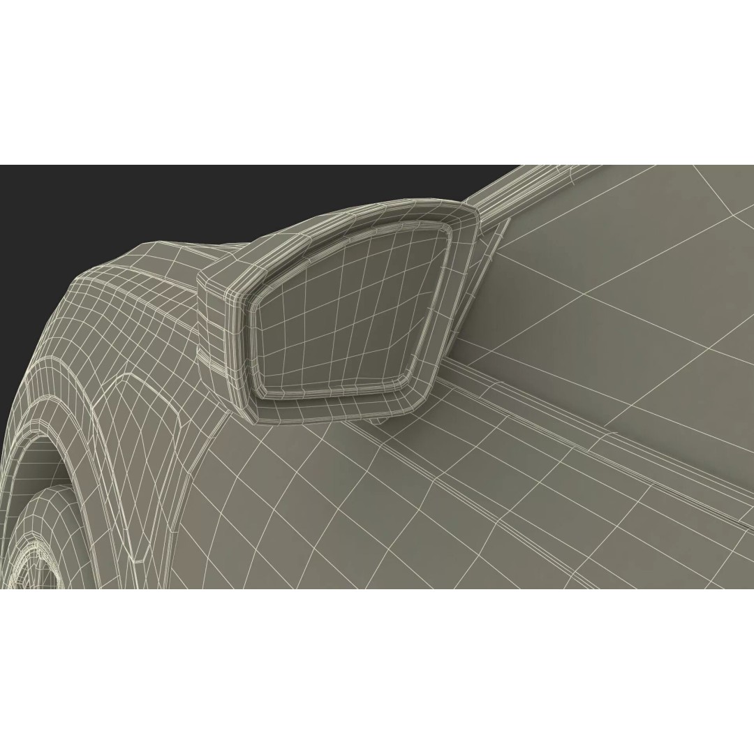 Modern Blue Crossover SUV 3D Model – High Poly PBR Asset, FBX - View 44