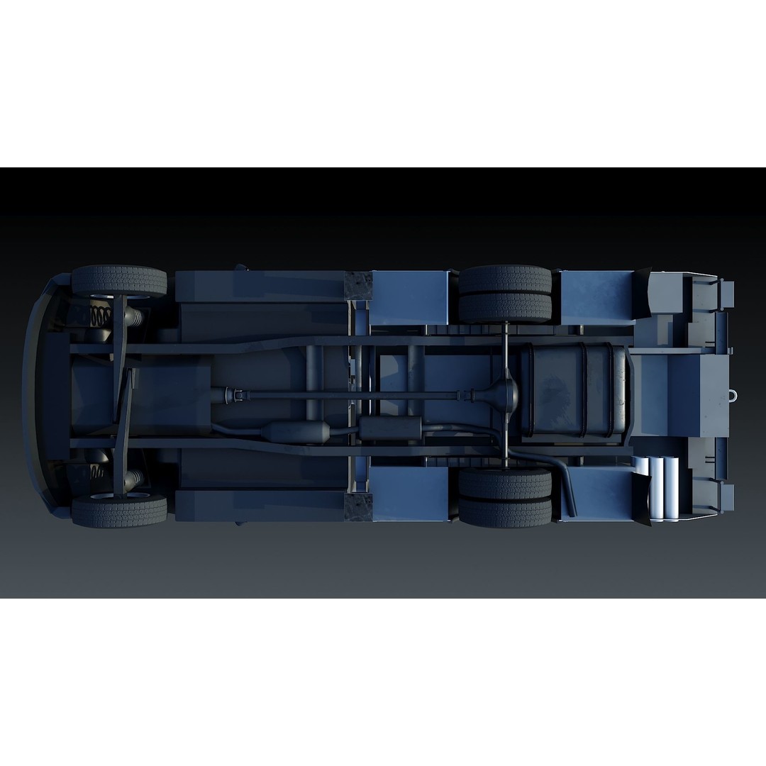 Bucket Truck 3D Model – Low Poly Boom Truck with PBR Textures - View 34