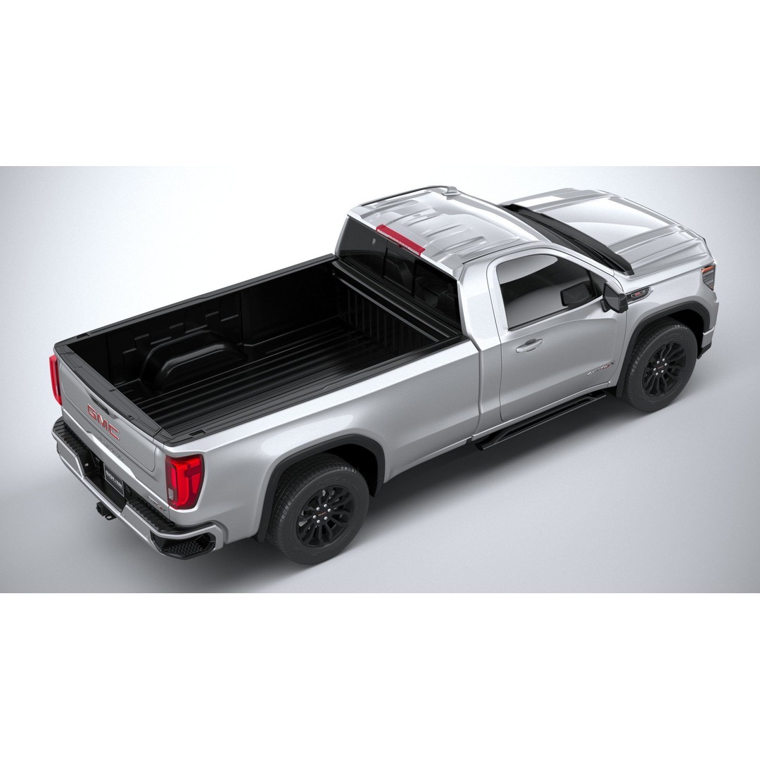 GMC Sierra AT4X 3D Model – High Poly Pickup, FBX, OBJ, Game Ready - View 12
