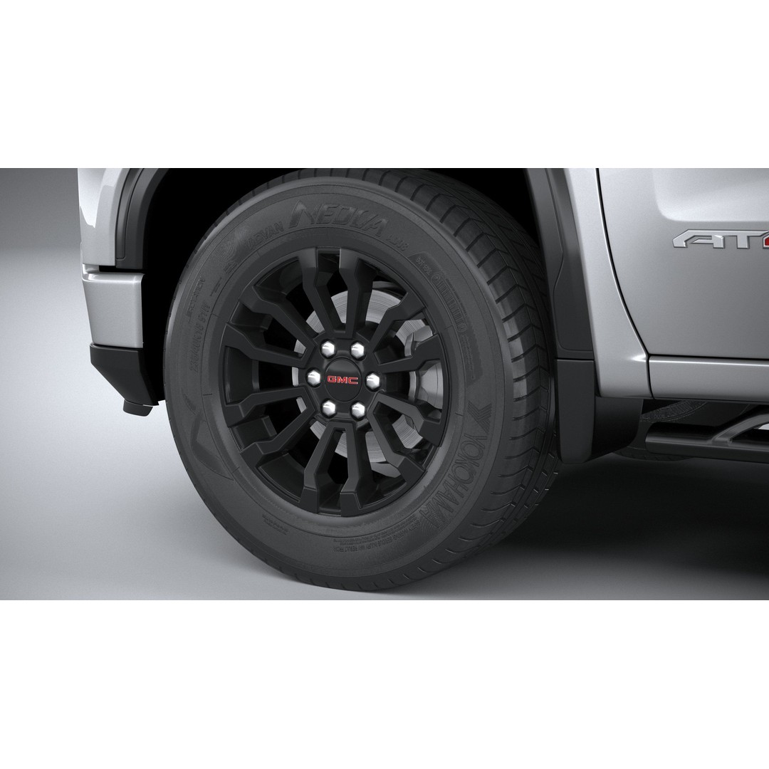 GMC Sierra AT4X 3D Model – High Poly Pickup, FBX, OBJ, Game Ready - View 18