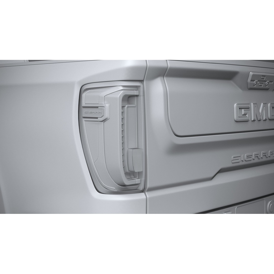 GMC Sierra AT4X 3D Model – High Poly Pickup, FBX, OBJ, Game Ready - View 26