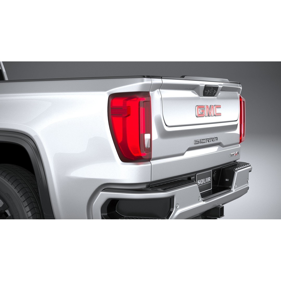 GMC Sierra AT4X 3D Model – High Poly Pickup, FBX, OBJ, Game Ready - View 8