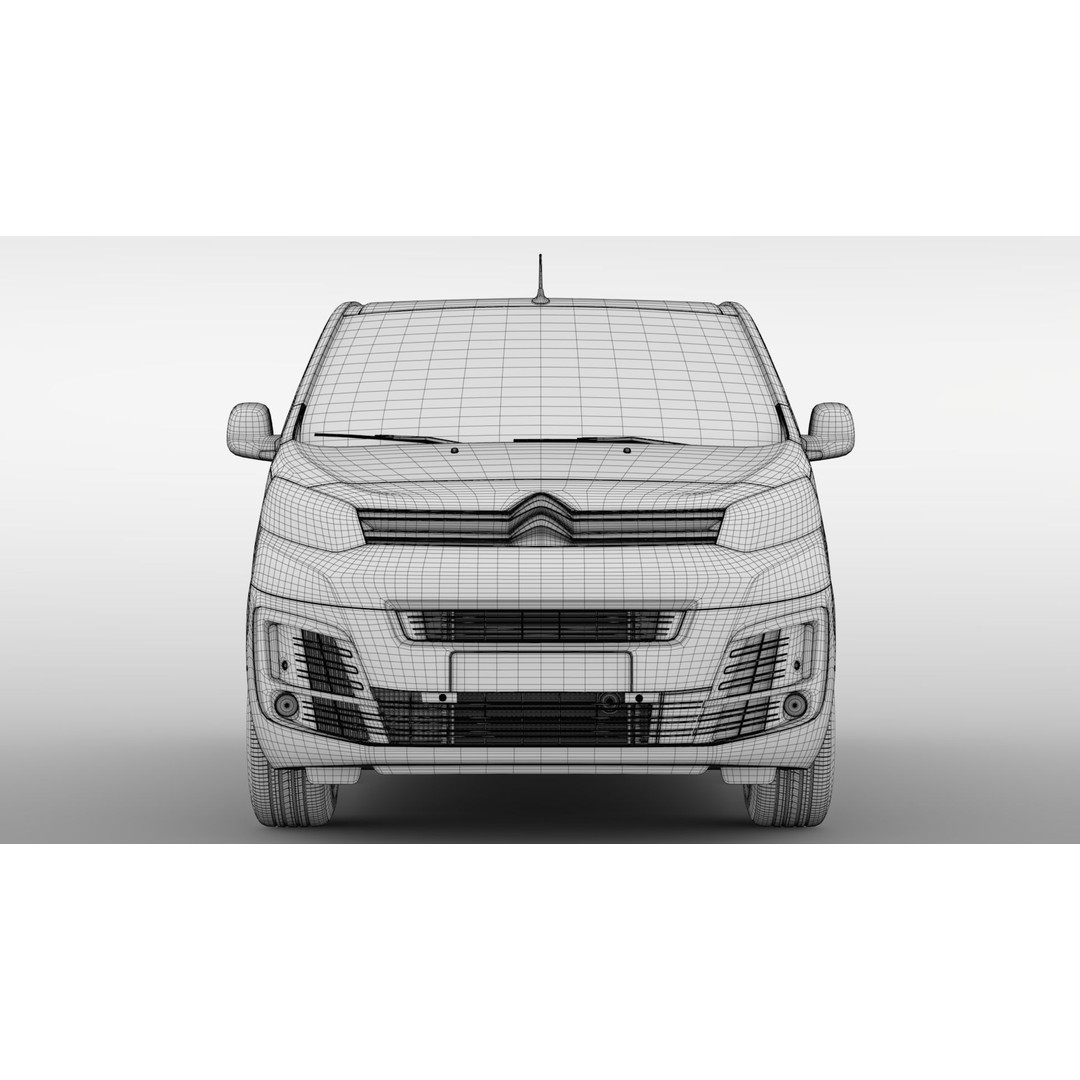 Citroen Jumpy L3 2017 3D Model – High-Quality Utility Van, FBX