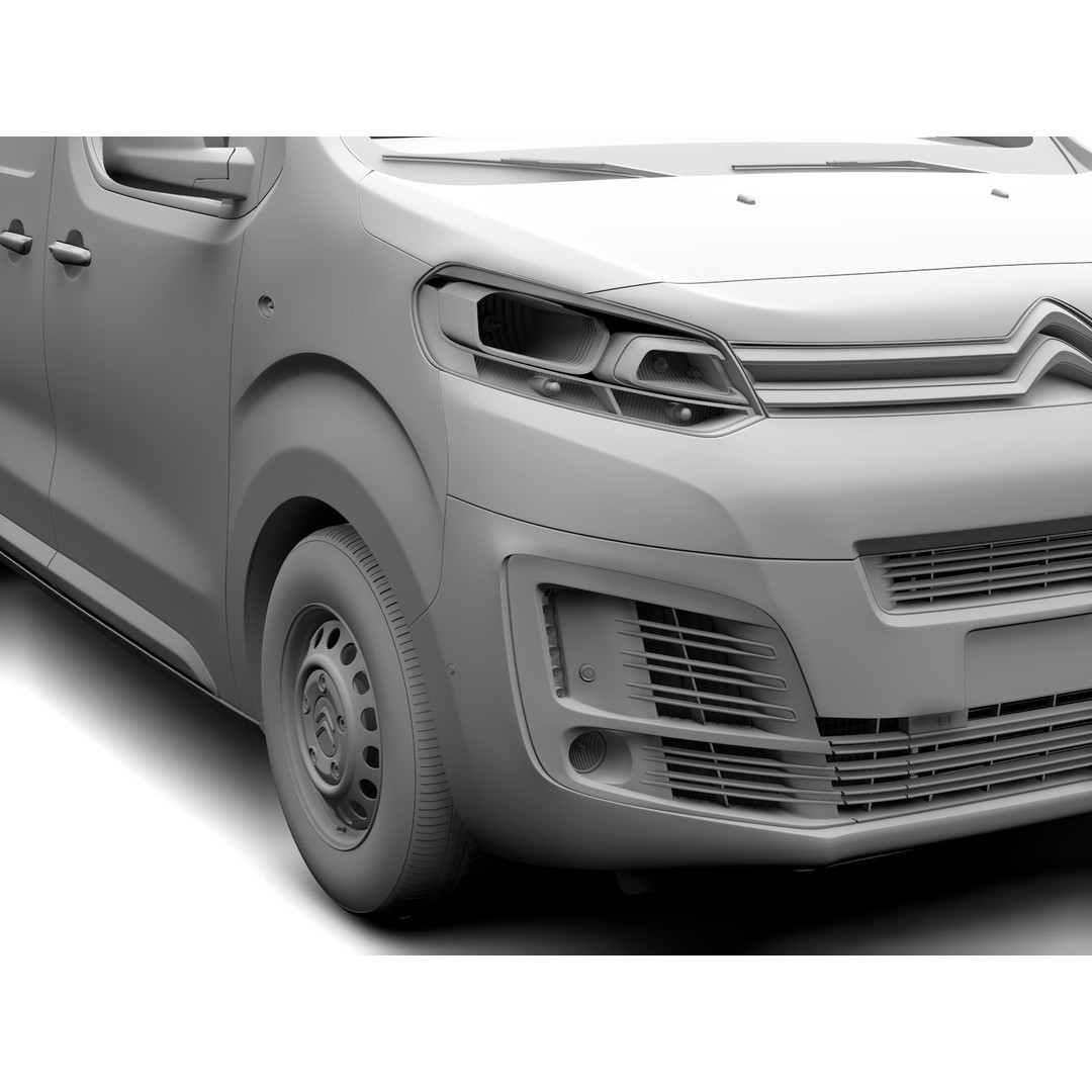 Citroen Jumpy L3 2017 3D Model – High-Quality Utility Van, FBX - View 13