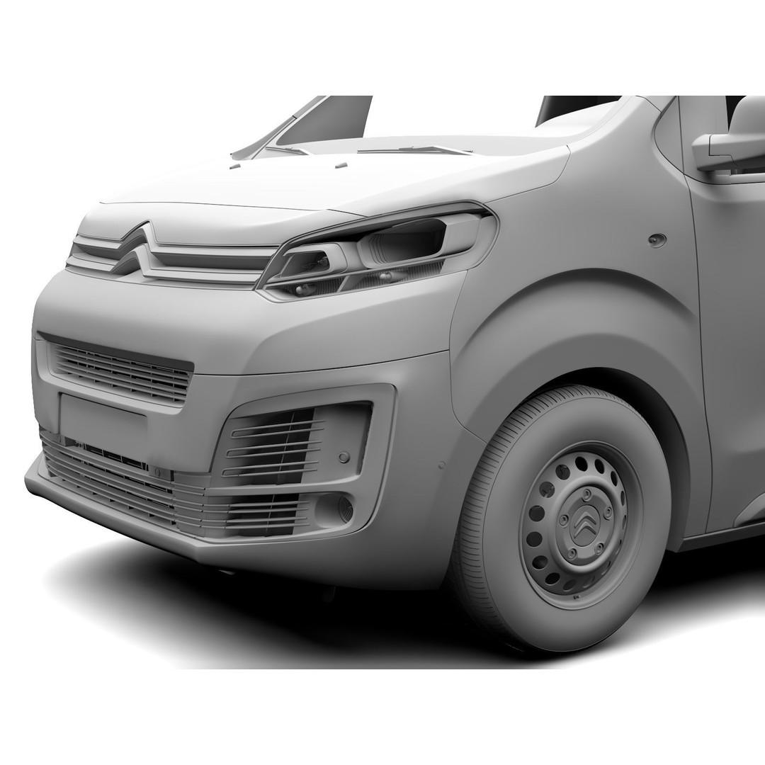 Citroen Jumpy L3 2017 3D Model – High-Quality Utility Van, FBX - View 14