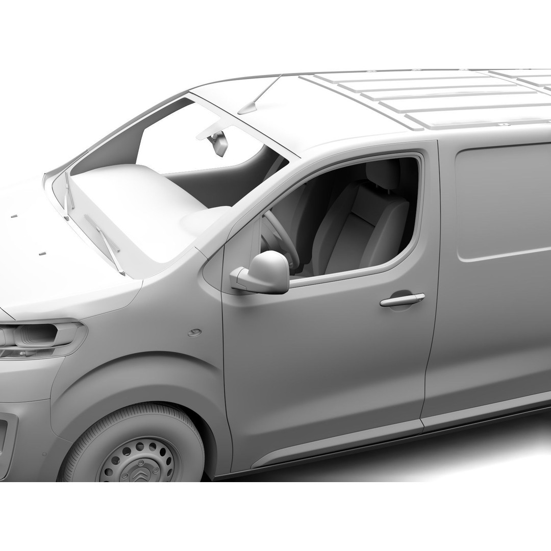 Citroen Jumpy L3 2017 3D Model – High-Quality Utility Van, FBX - View 15