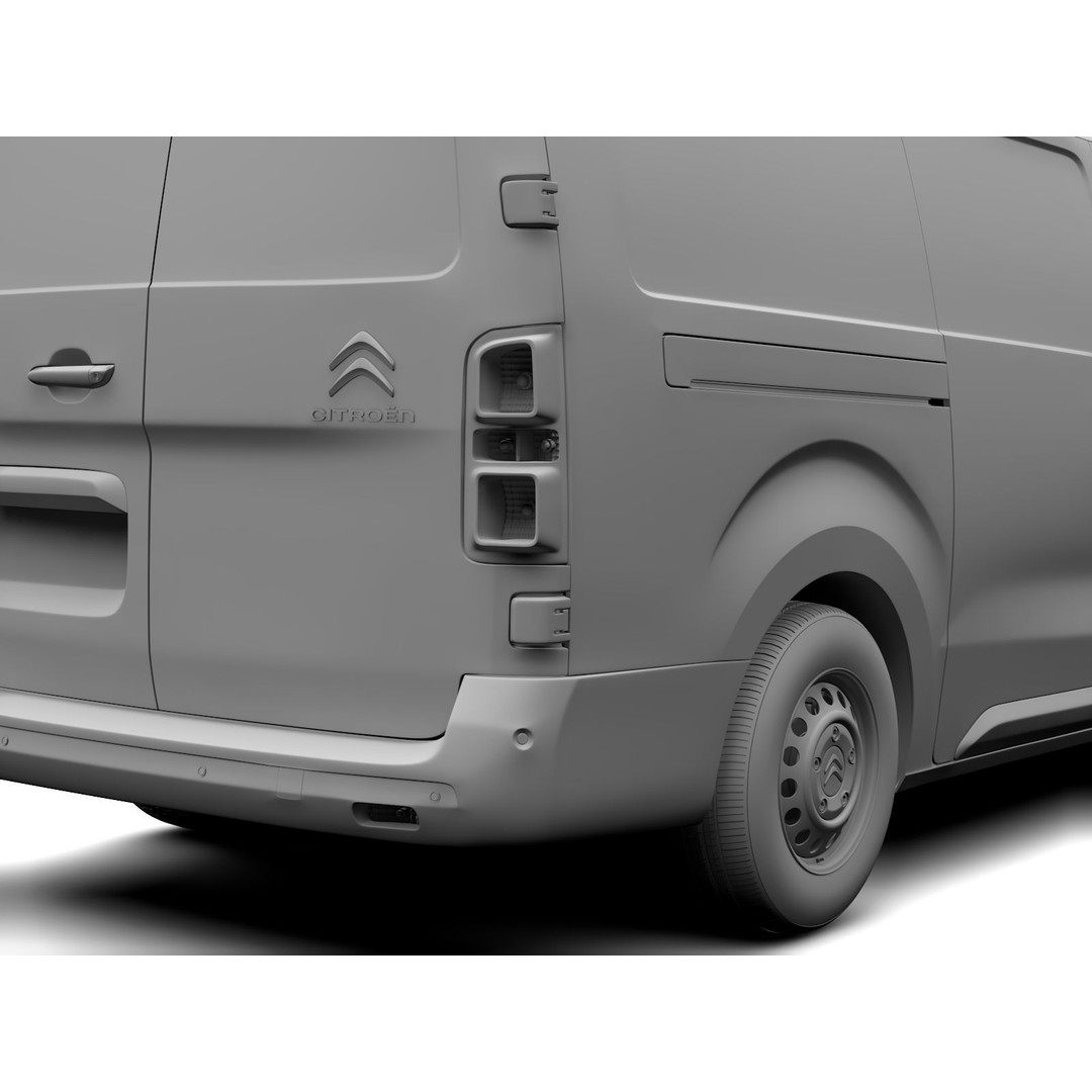 Citroen Jumpy L3 2017 3D Model – High-Quality Utility Van, FBX - View 17