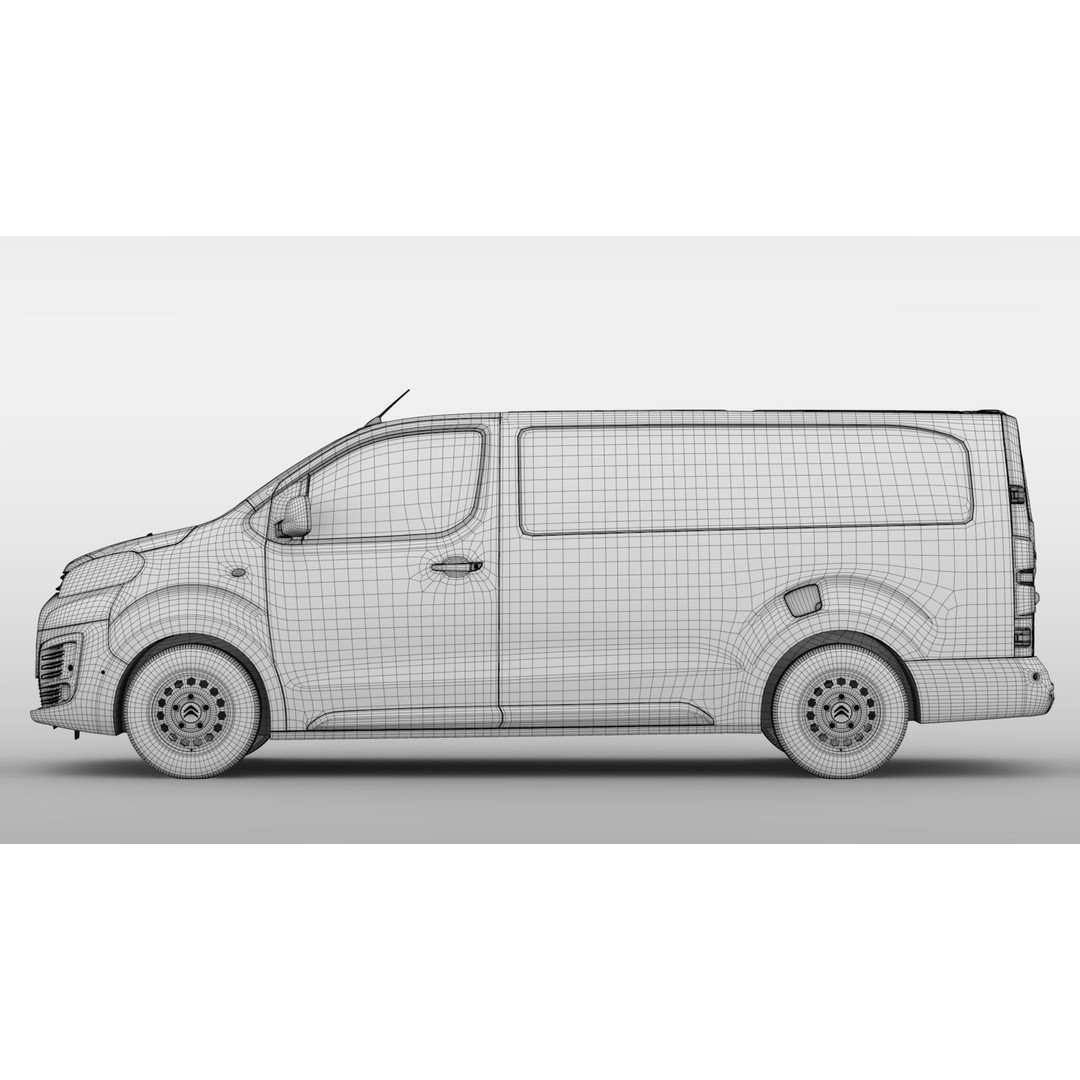Citroen Jumpy L3 2017 3D Model – High-Quality Utility Van, FBX - View 18