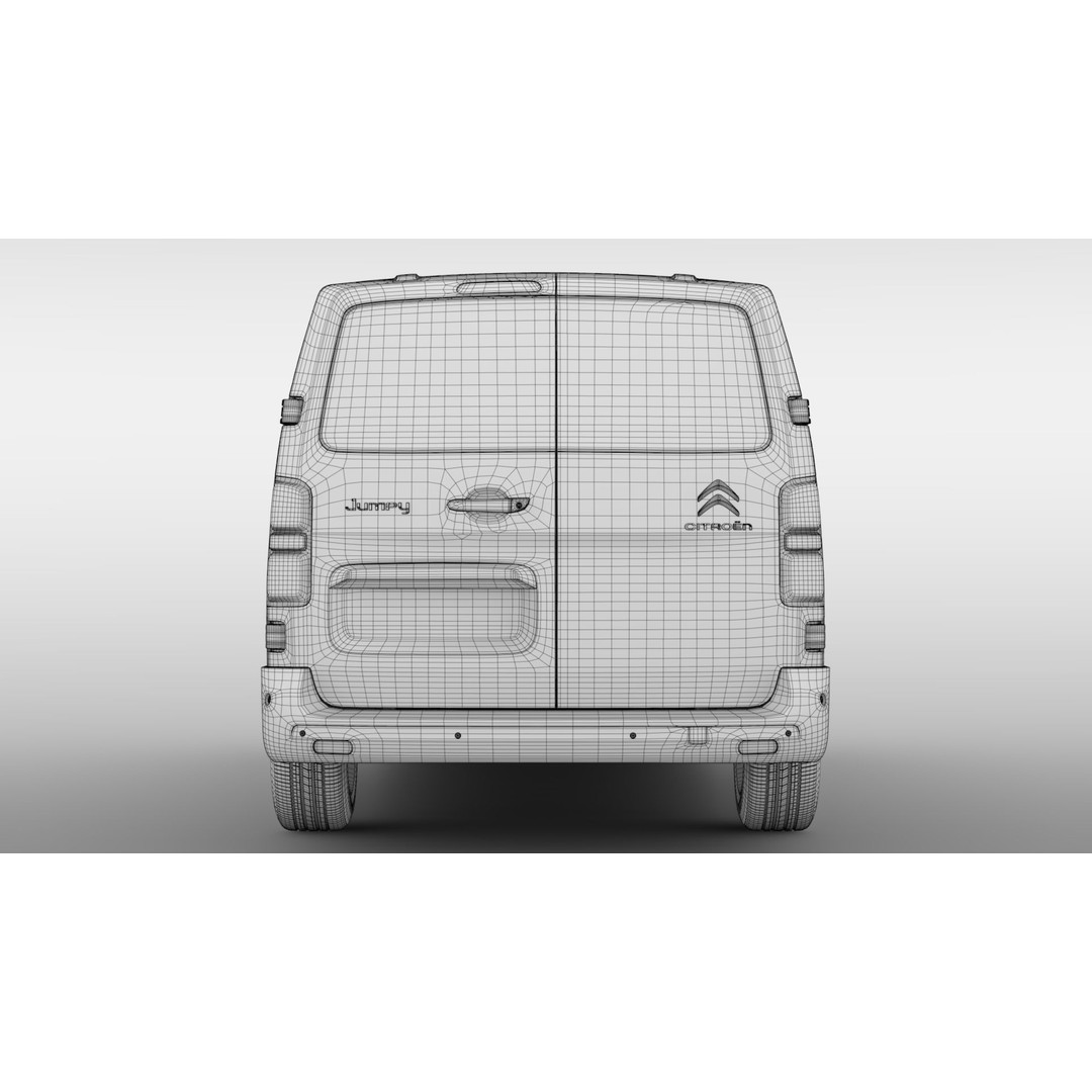 Citroen Jumpy L3 2017 3D Model – High-Quality Utility Van, FBX - View 21