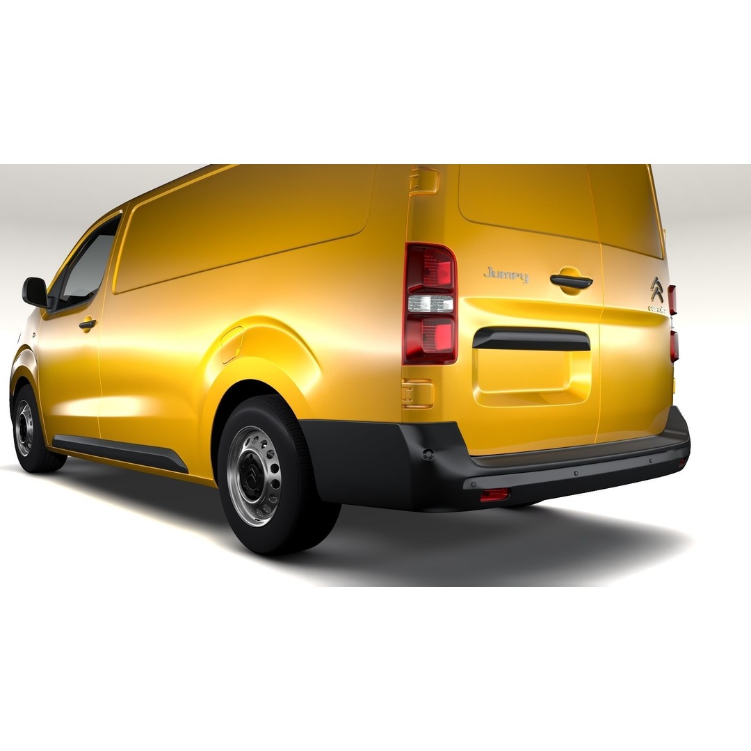 Citroen Jumpy L3 2017 3D Model – High-Quality Utility Van, FBX - View 3