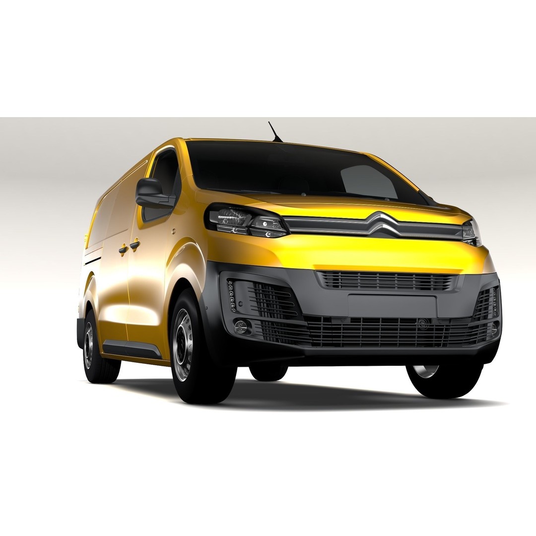 Citroen Jumpy L3 2017 3D Model – High-Quality Utility Van, FBX - View 4