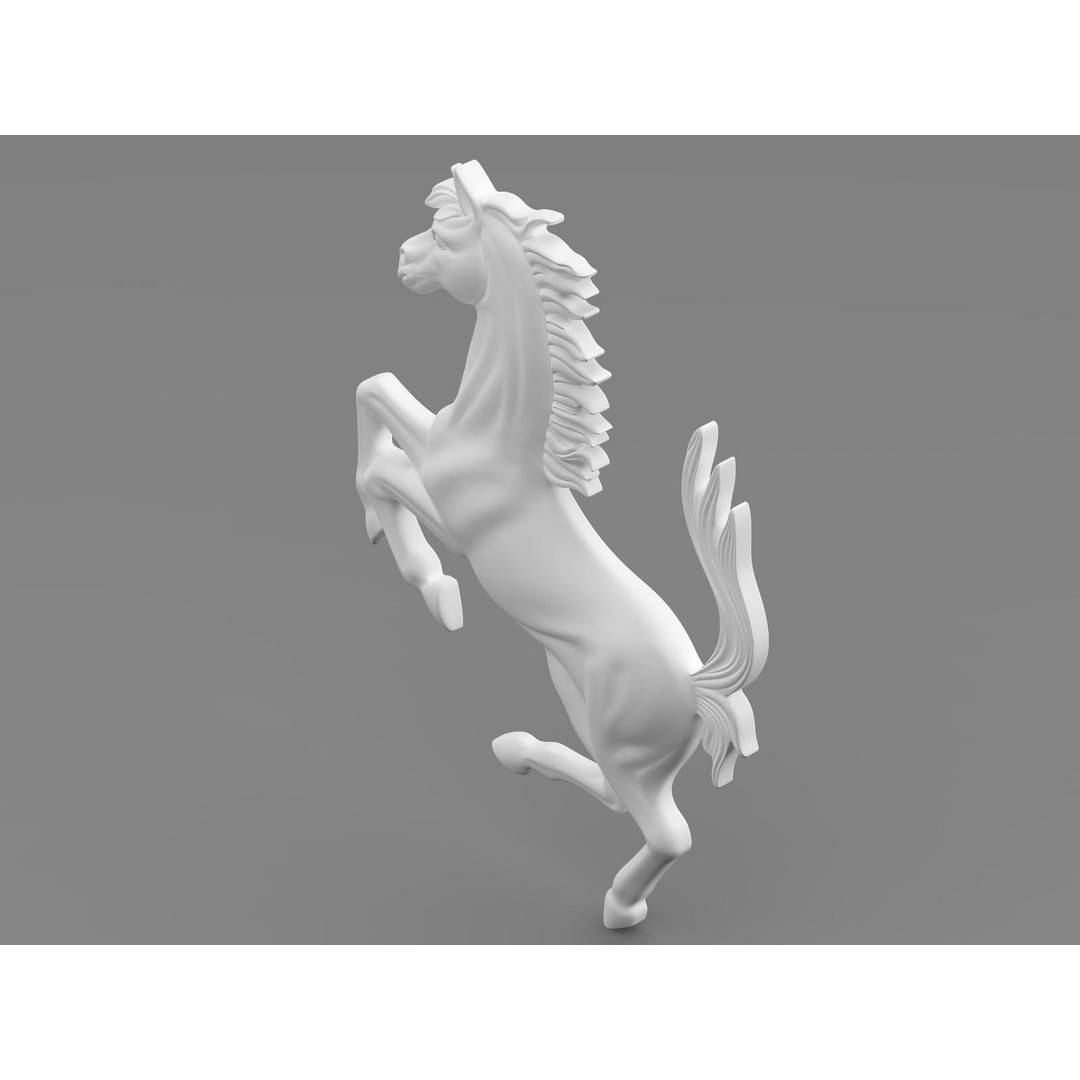 Ferrari Horse Logo 3D Model – PBR Badge Asset, FBX - View 7
