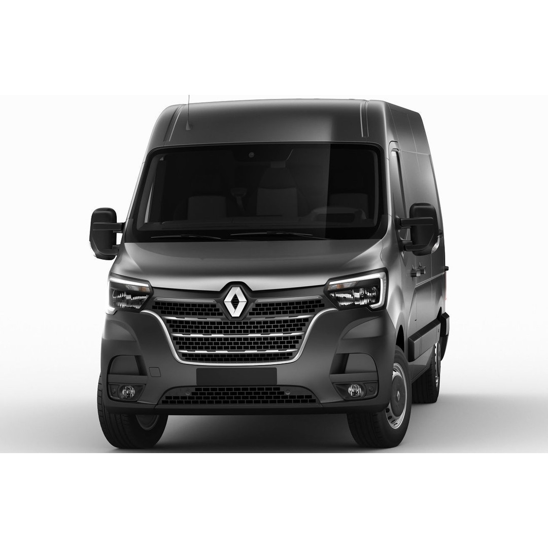 Renault Master Van L2H2 3D Model – High Poly Cargo Vehicle, FBX, OBJ - View 12