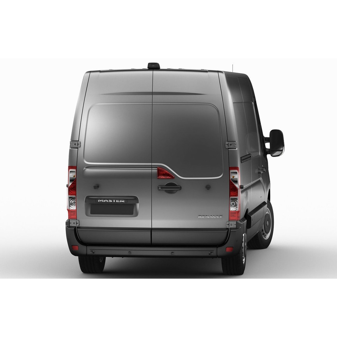 Renault Master Van L2H2 3D Model – High Poly Cargo Vehicle, FBX, OBJ - View 13