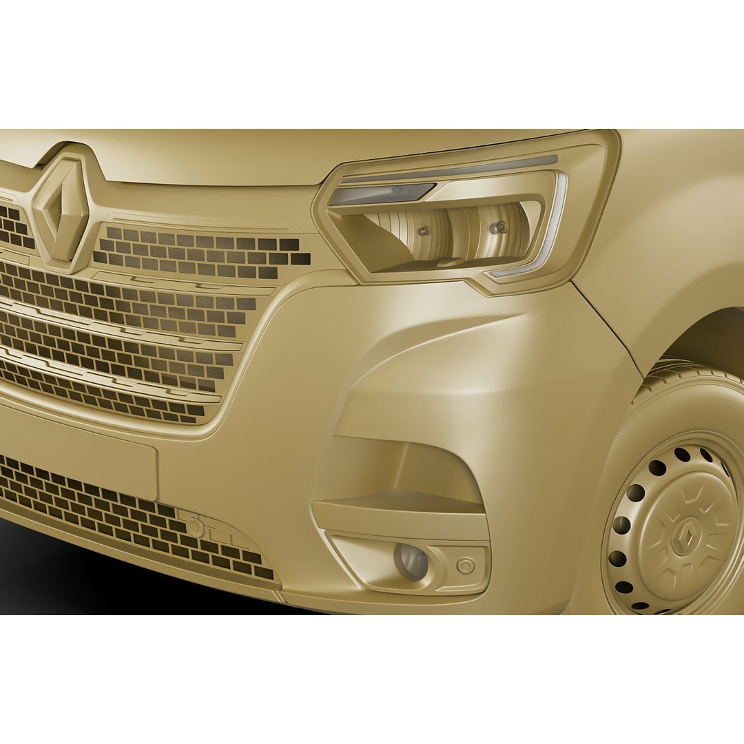 Renault Master Van L2H2 3D Model – High Poly Cargo Vehicle, FBX, OBJ - View 20