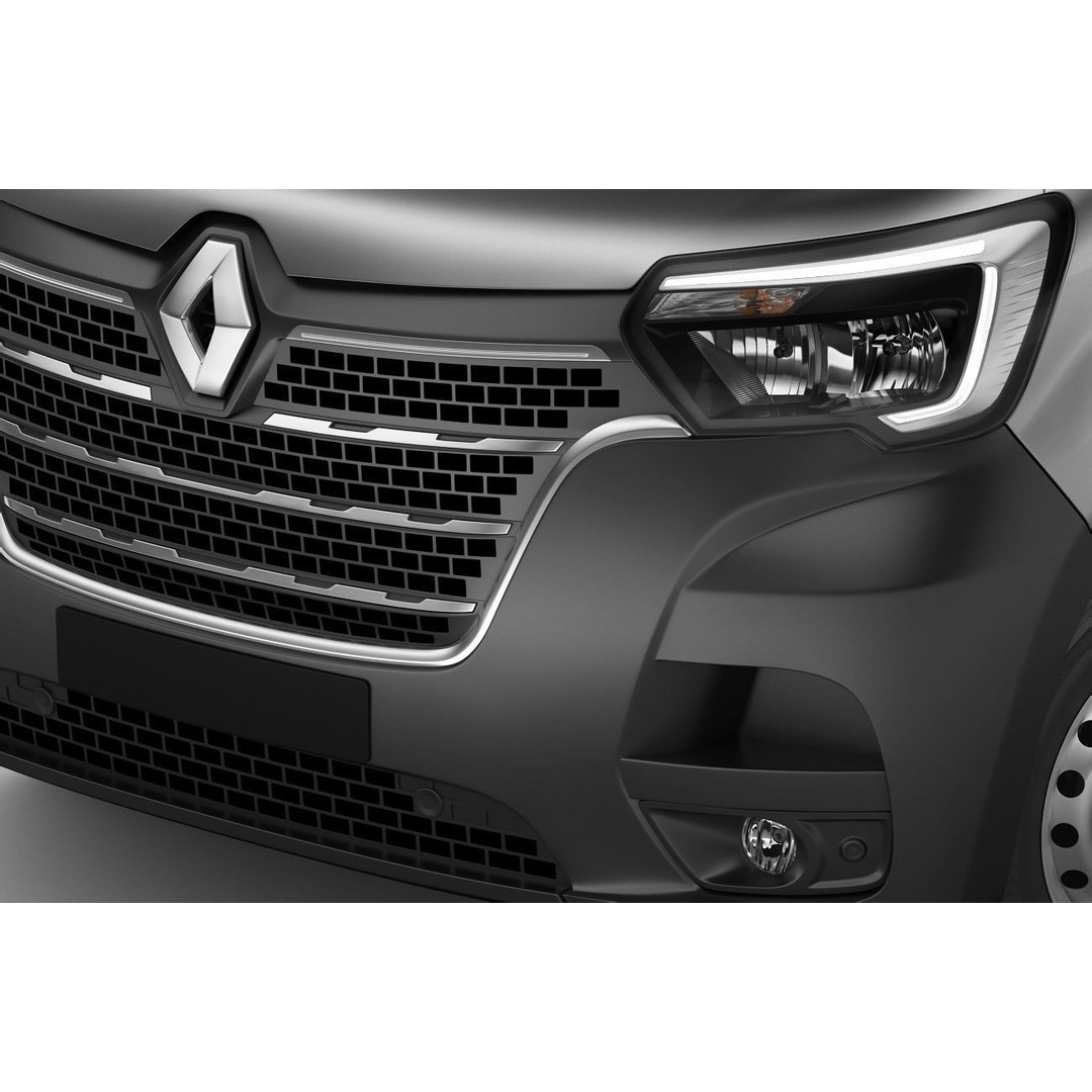 Renault Master Van L2H2 3D Model – High Poly Cargo Vehicle, FBX, OBJ - View 5