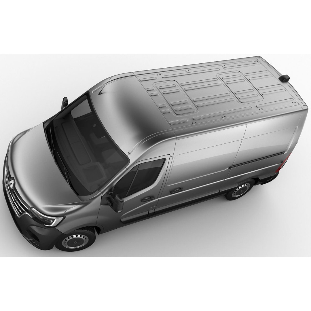 Renault Master Van L2H2 3D Model – High Poly Cargo Vehicle, FBX, OBJ - View 7