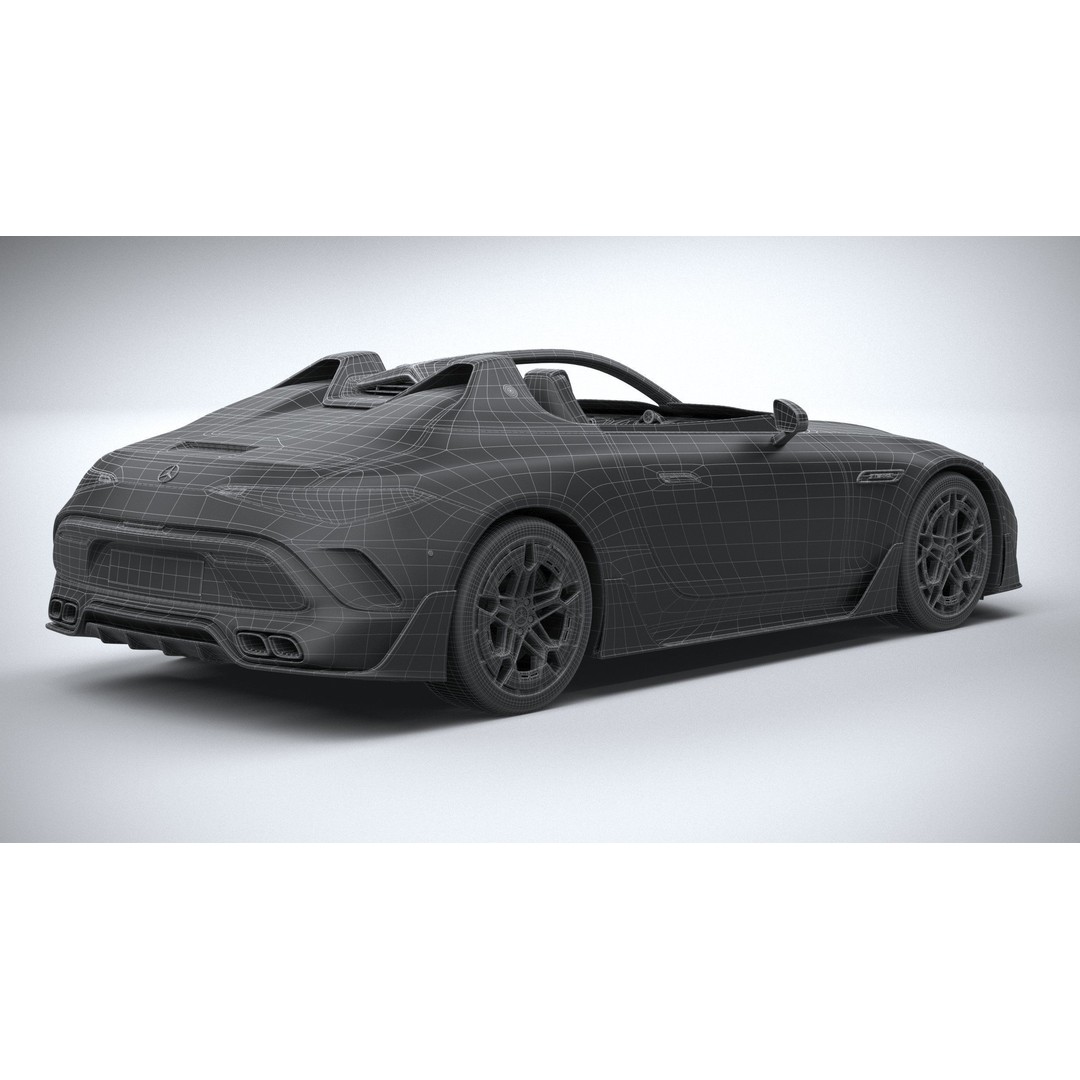 Mercedes-Benz PureSpeed AMG 2024 3D Model – High Poly Car Asset, FBX, OBJ