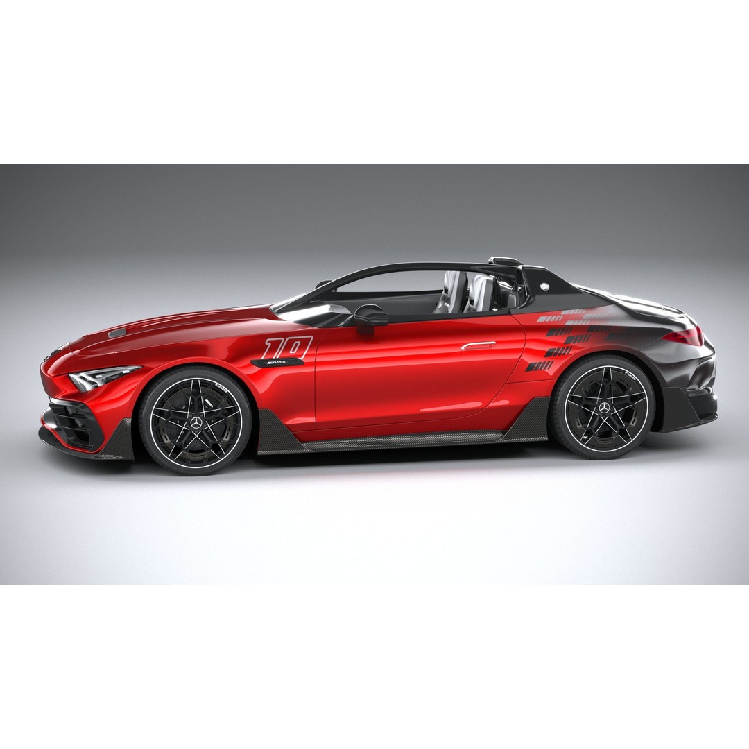 Mercedes-Benz PureSpeed AMG 2024 3D Model – High Poly Car Asset, FBX, OBJ - View 10