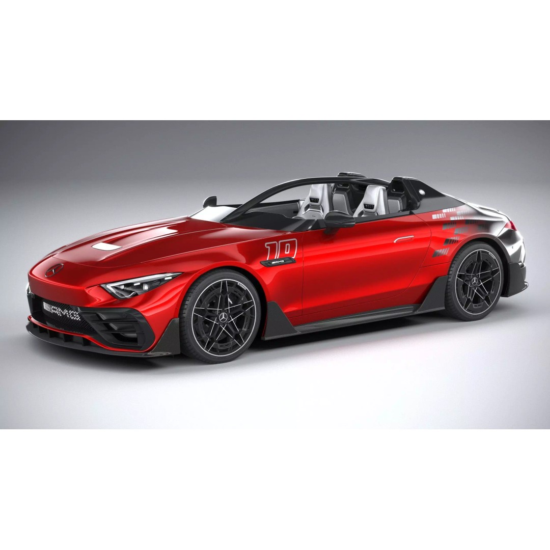Mercedes-Benz PureSpeed AMG 2024 3D Model – High Poly Car Asset, FBX, OBJ - View 2