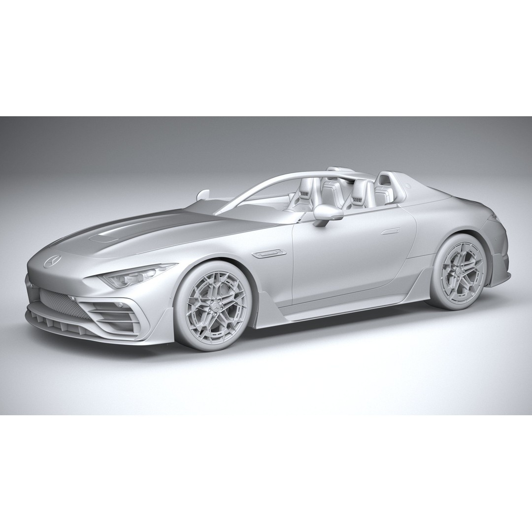 Mercedes-Benz PureSpeed AMG 2024 3D Model – High Poly Car Asset, FBX, OBJ - View 24