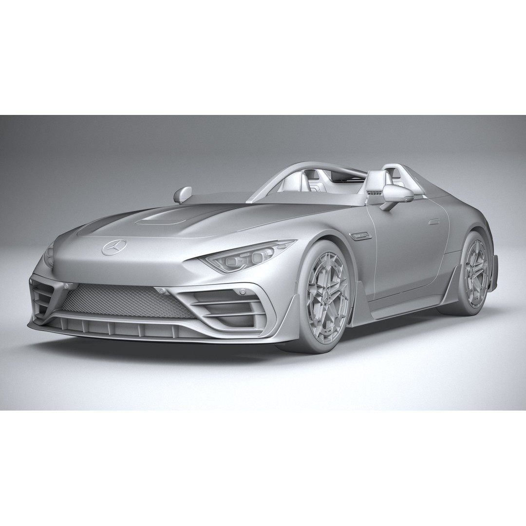 Mercedes-Benz PureSpeed AMG 2024 3D Model – High Poly Car Asset, FBX, OBJ - View 25