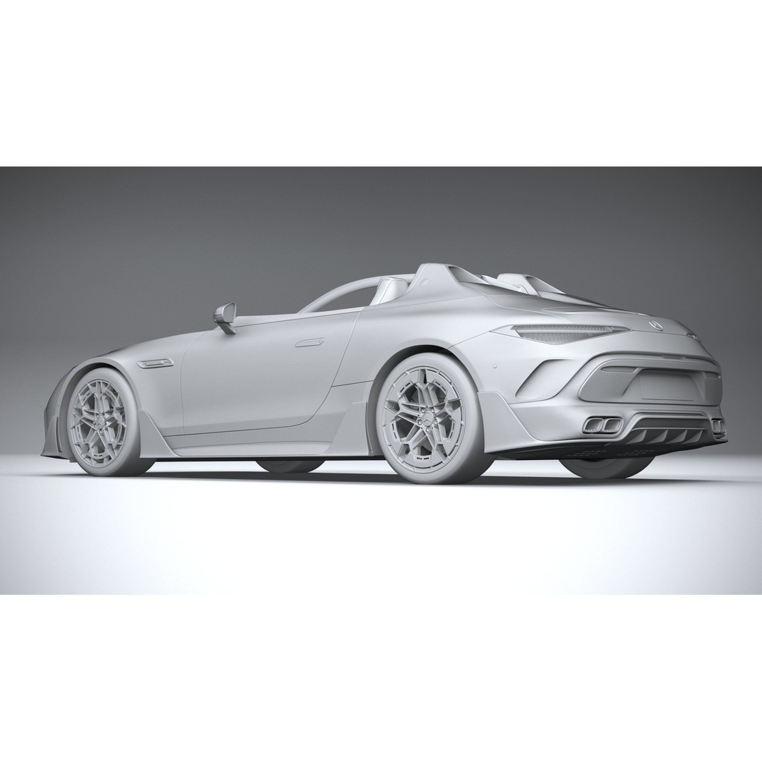 Mercedes-Benz PureSpeed AMG 2024 3D Model – High Poly Car Asset, FBX, OBJ - View 26