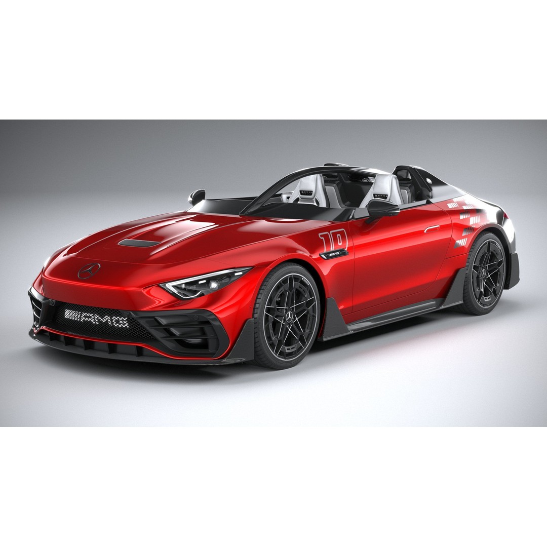 Mercedes-Benz PureSpeed AMG 2024 3D Model – High Poly Car Asset, FBX, OBJ - View 3