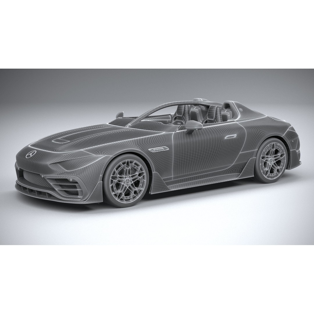 Mercedes-Benz PureSpeed AMG 2024 3D Model – High Poly Car Asset, FBX, OBJ - View 31