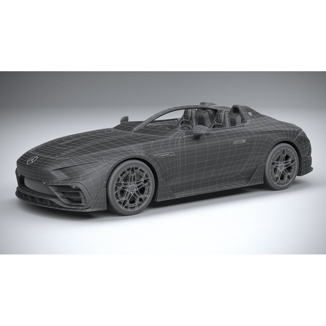 Mercedes-Benz PureSpeed AMG 2024 3D Model – High Poly Car Asset, FBX, OBJ - View 33
