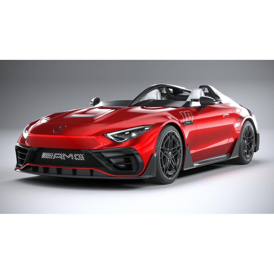 Mercedes-Benz PureSpeed AMG 2024 3D Model – High Poly Car Asset, FBX, OBJ - View 4