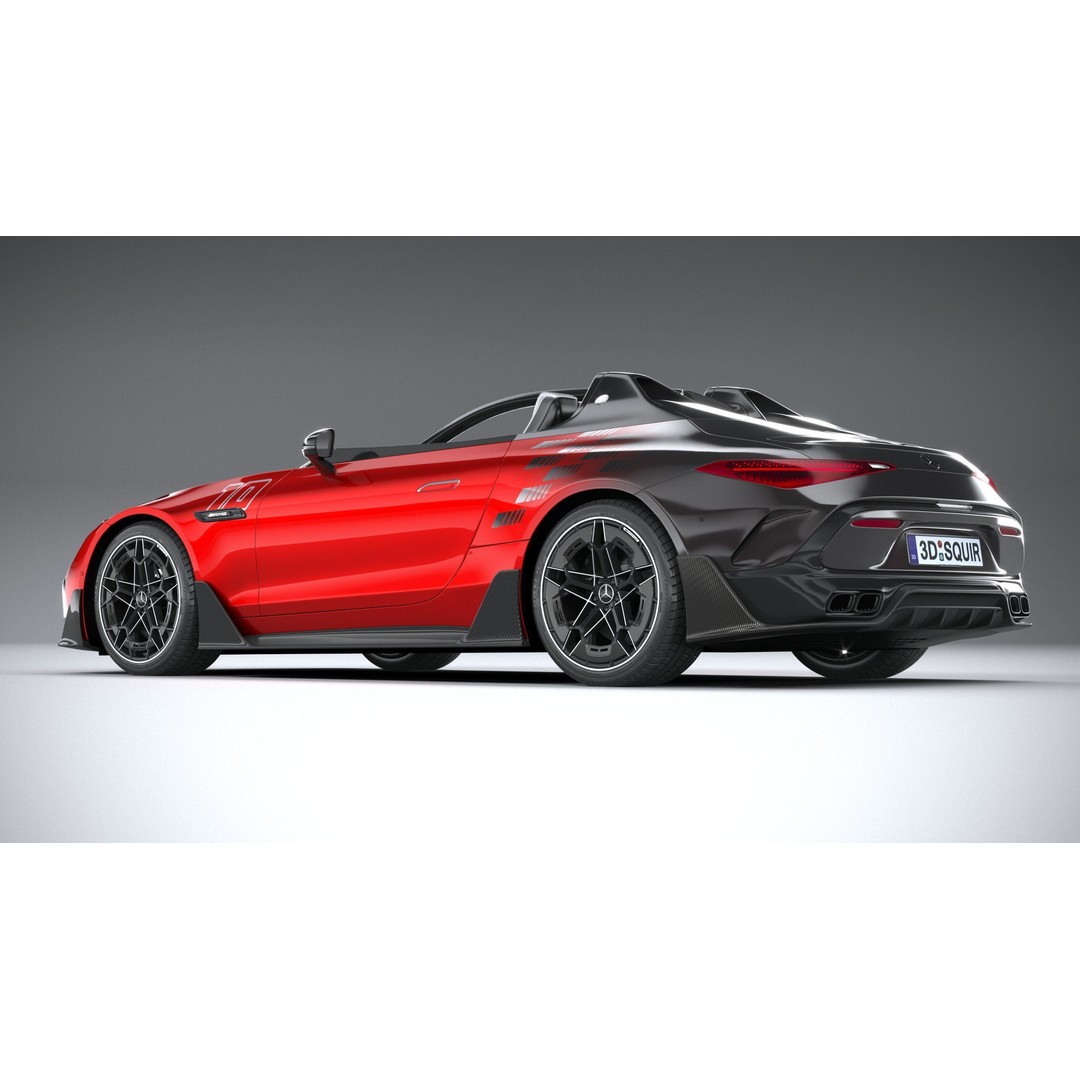 Mercedes-Benz PureSpeed AMG 2024 3D Model – High Poly Car Asset, FBX, OBJ - View 7