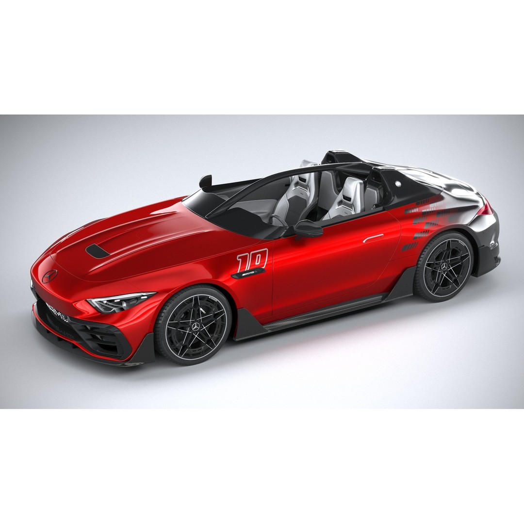 Mercedes-Benz PureSpeed AMG 2024 3D Model – High Poly Car Asset, FBX, OBJ - View 9