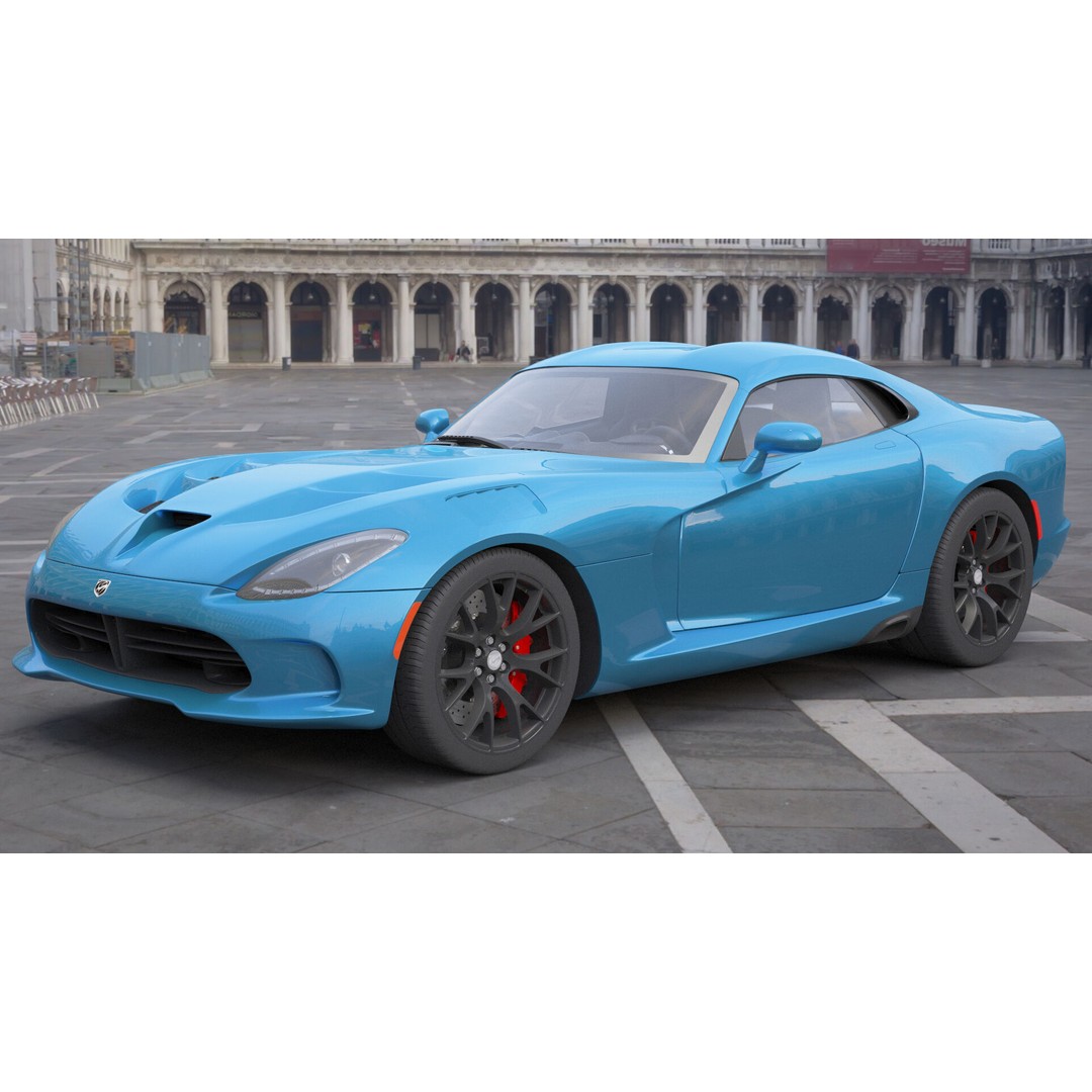 Dodge Viper 3D Model – High Poly Sport Car, FBX, OBJ, Game Ready - View 4