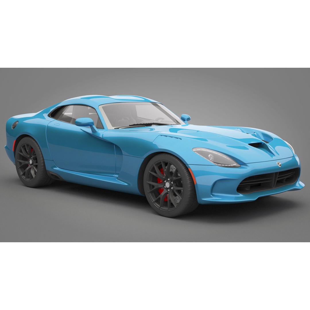 Dodge Viper 3D Model – High Poly Sport Car, FBX, OBJ, Game Ready - View 7